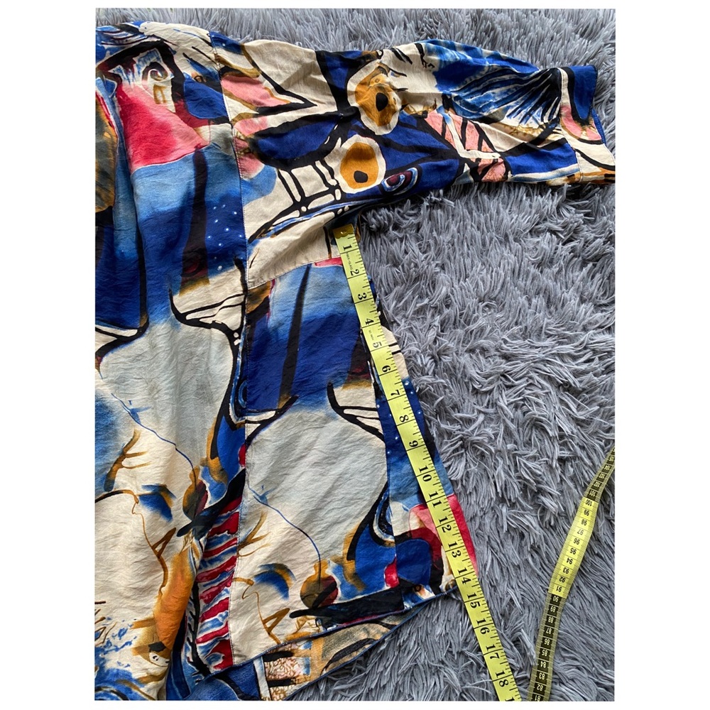 3POTATO button down multicolor blouse - Picture 6 of 9